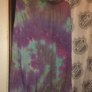 Boho hippie handmade tie dyed skirt!